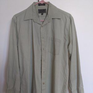 Chardonnay mens button up army green